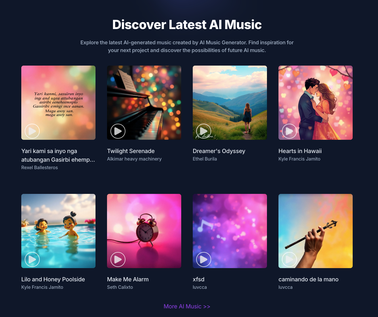 discover more AI music